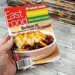 Fast Food Magazine 2006 November Cookbook Booklet Recipes - Slow Cooker Make Ahe
